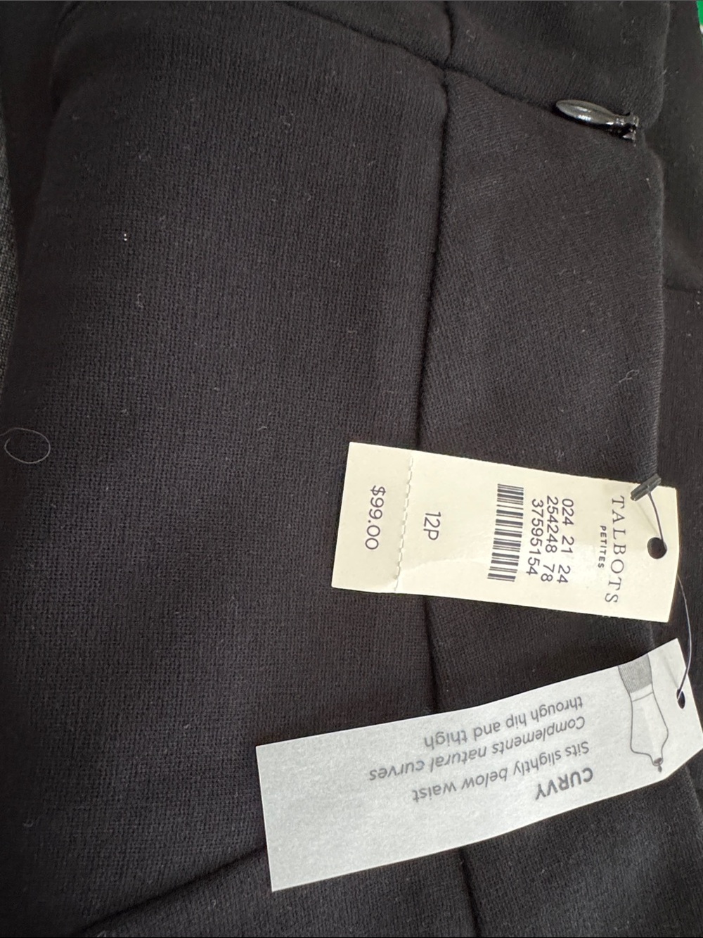 Talbots Black Curvy Women’s Pants